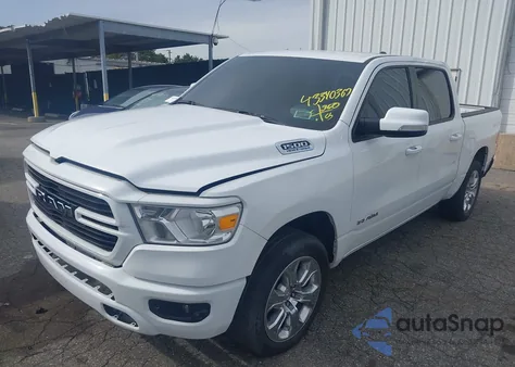 2021 Ram 1500 Big Horn 4X4 5'7 Box из США, поврежденный, VIN 1C6SRFFT2MN655375